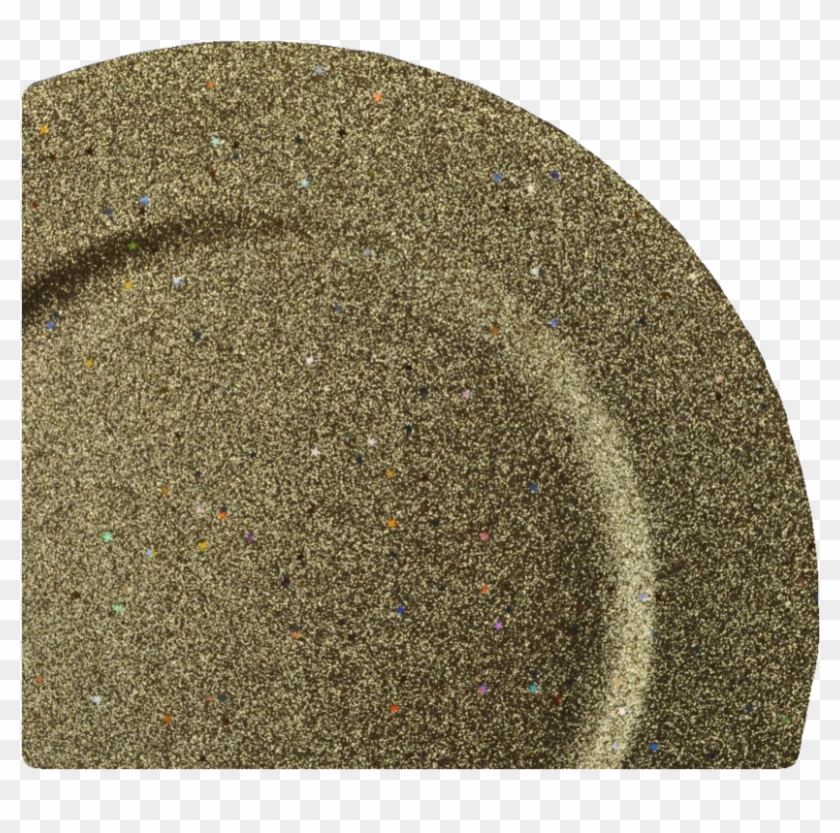 75" Glitter & Stars Gold Lacquer Charger - Placemat Clipart