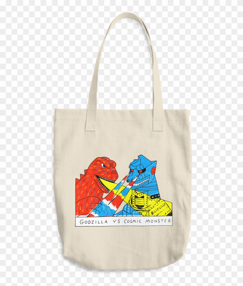 Cosmic Monster Tote Bag By Billy Lilly - Godzilla Tote Bag Clipart #554277