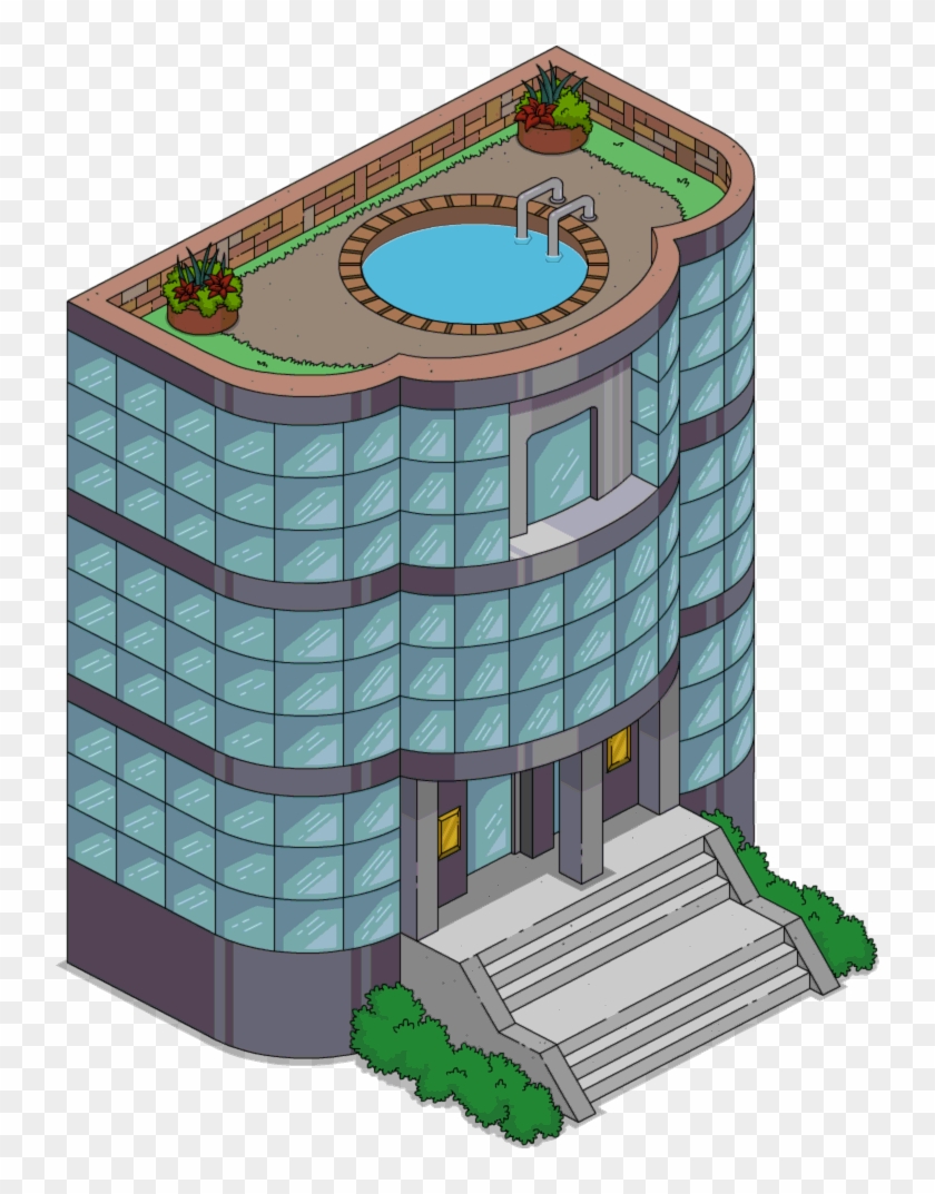 Tapped Out Ziffcorp Office Building - Simpsons Artie Ziff Family Clipart #554356