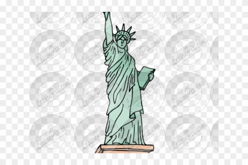 Statue Of Liberty Clipart Transparent - Illustration - Png Download #554471