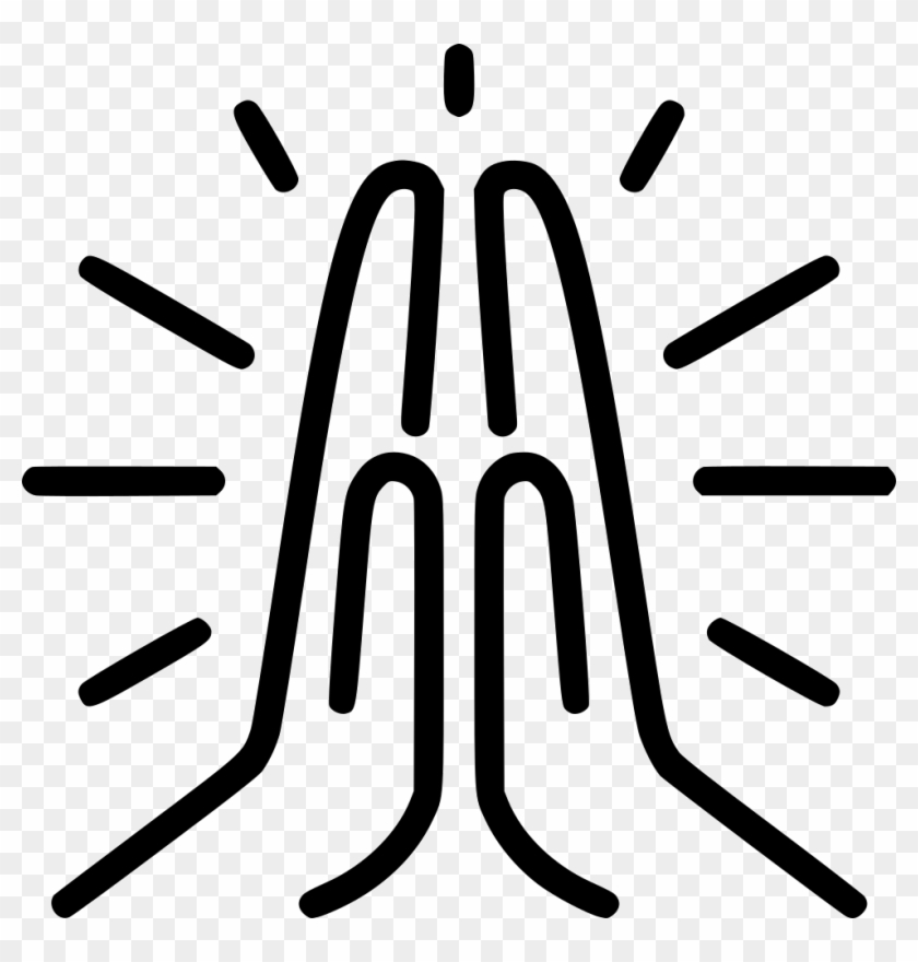 Download Png File Svg Prayer Hands Icon Png Clipart 554559 Pikpng