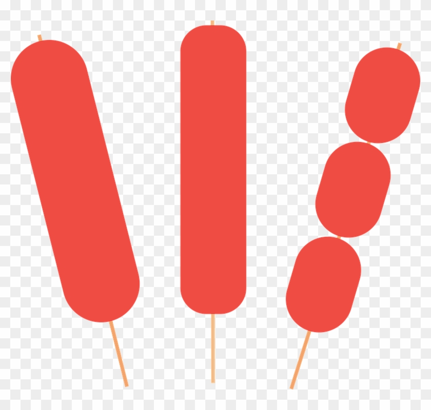 Hot Dog Clipart Free Vector - Hotdog On Stick Vector - Png Download