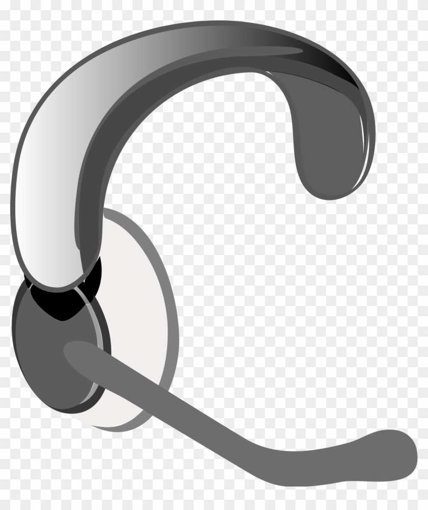 Headphone With Mic Png - Headset Clip Art Transparent Png