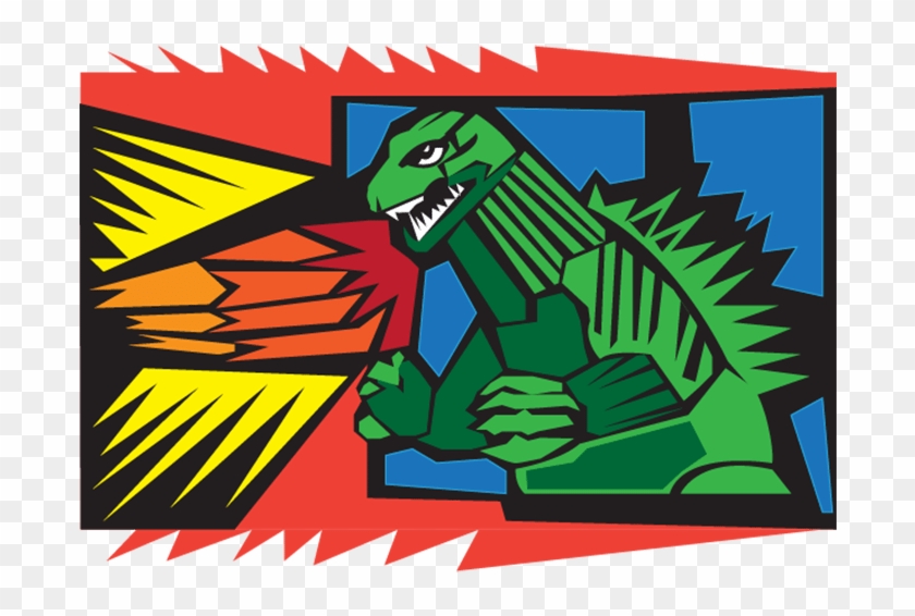 2016 03 31 Godzilla - Cartoon Clipart #554871