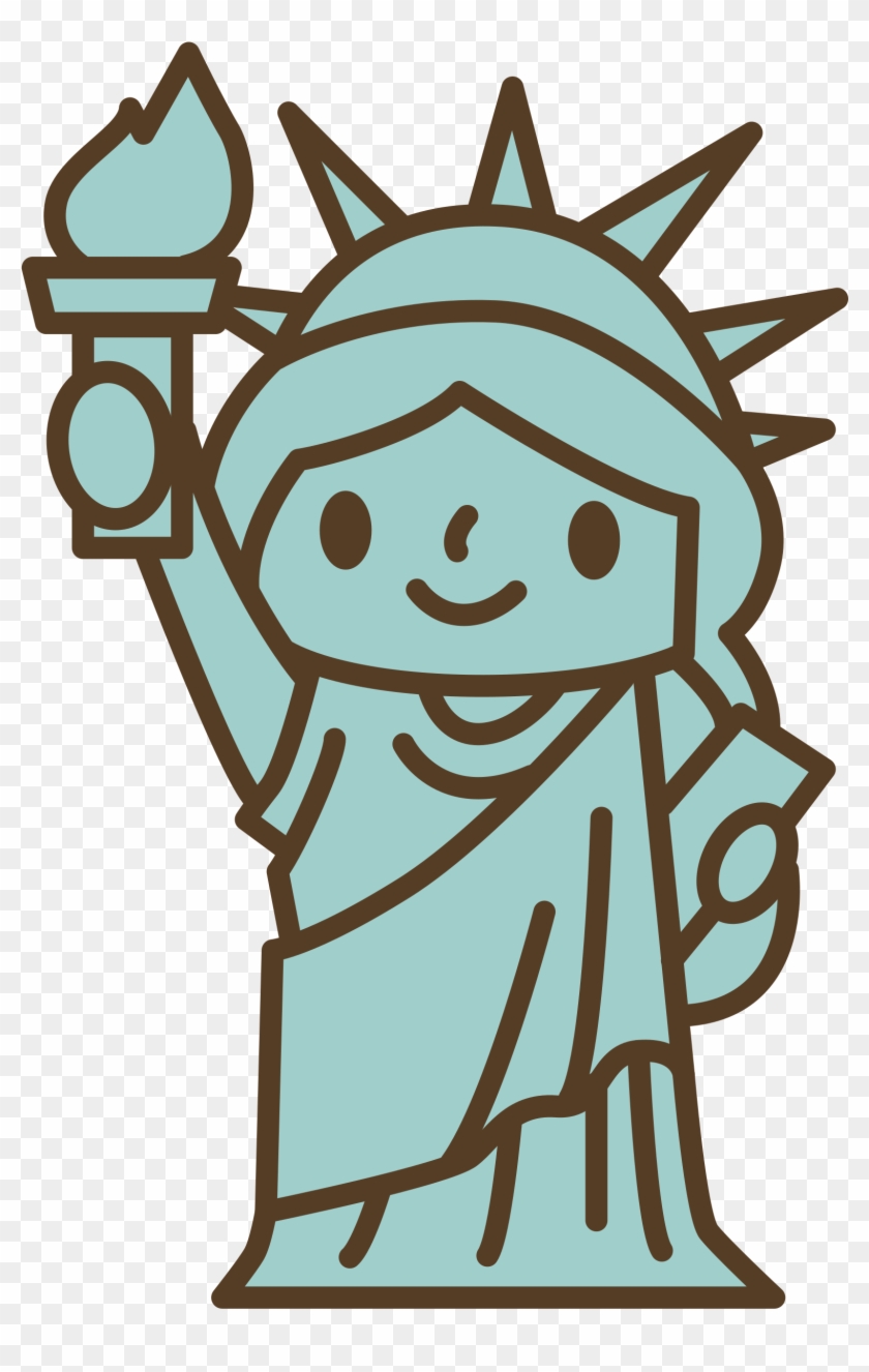 495 X 750 1 - Estatua De La Libertad Dibujo Clipart (#554914) - PikPng