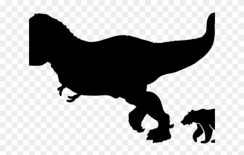 Godzilla Clipart Silhouette - Dinossauro Preto Png Transparent Png #555012