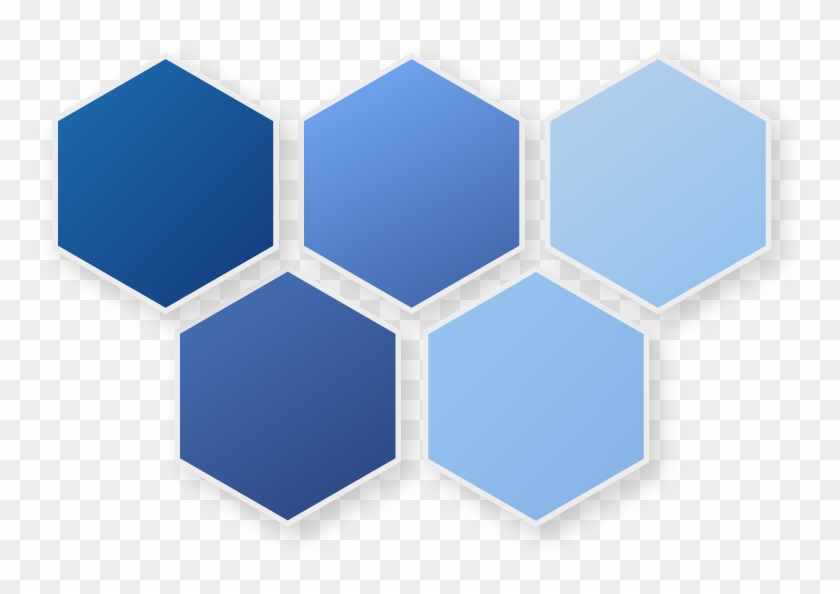 Hexagon Blue Png , Png Download - Hexagon Shape 3d Png Clipart #555486