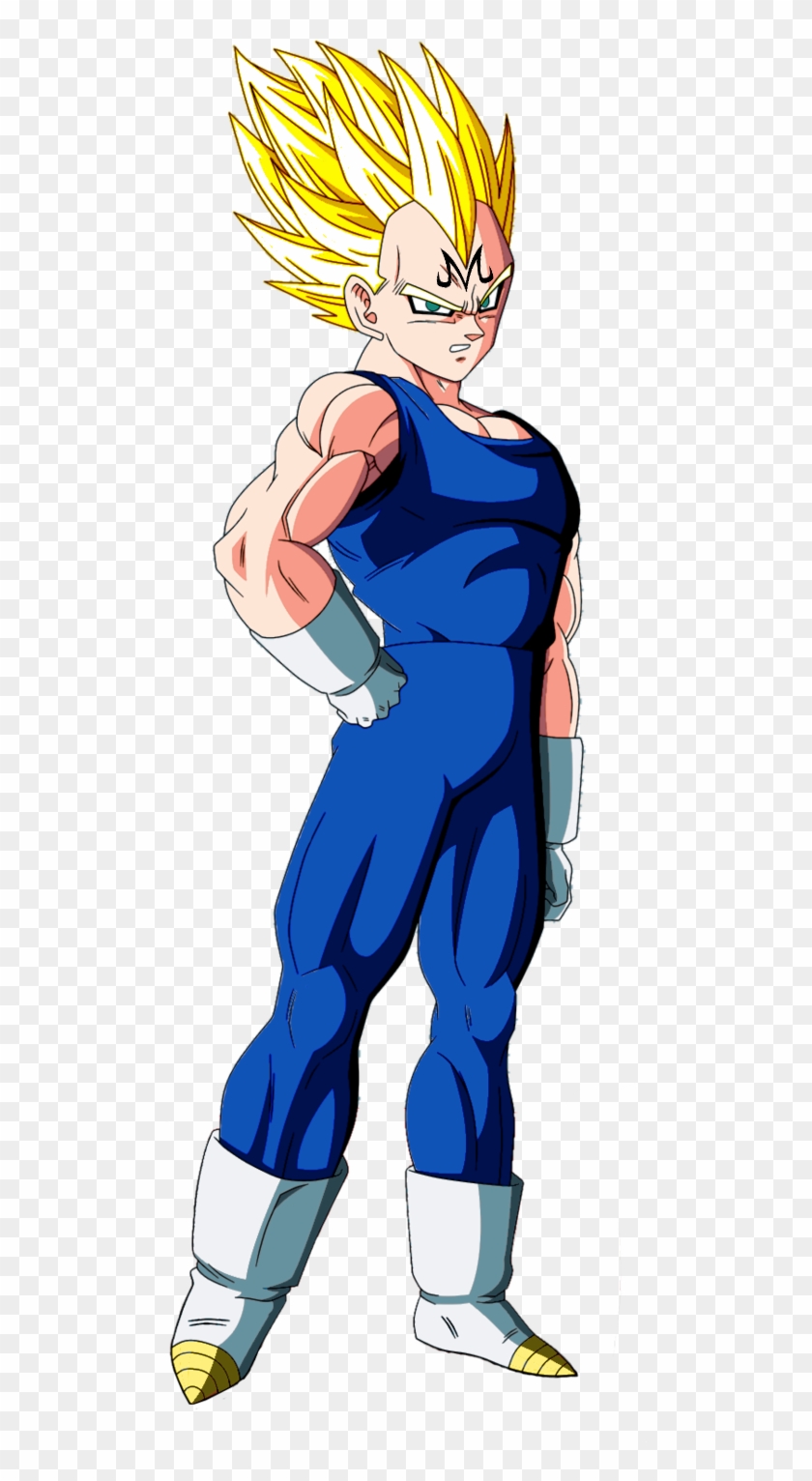 Majin Vegeta Dragon Ball Z - Majin Vegeta Dbz Png Clipart #555664