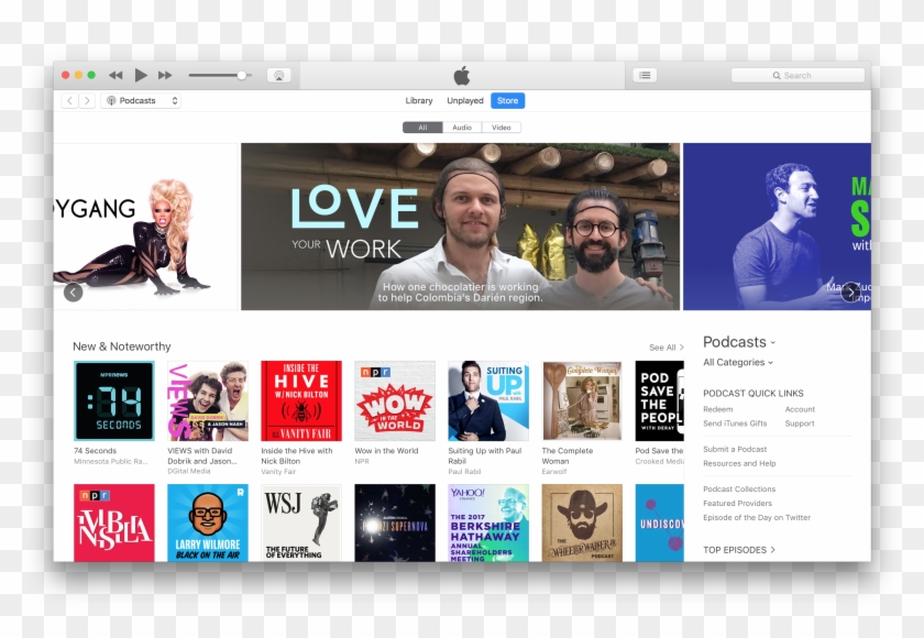 Love Your Work Podcast Large Banner Feature On Itunes Clipart