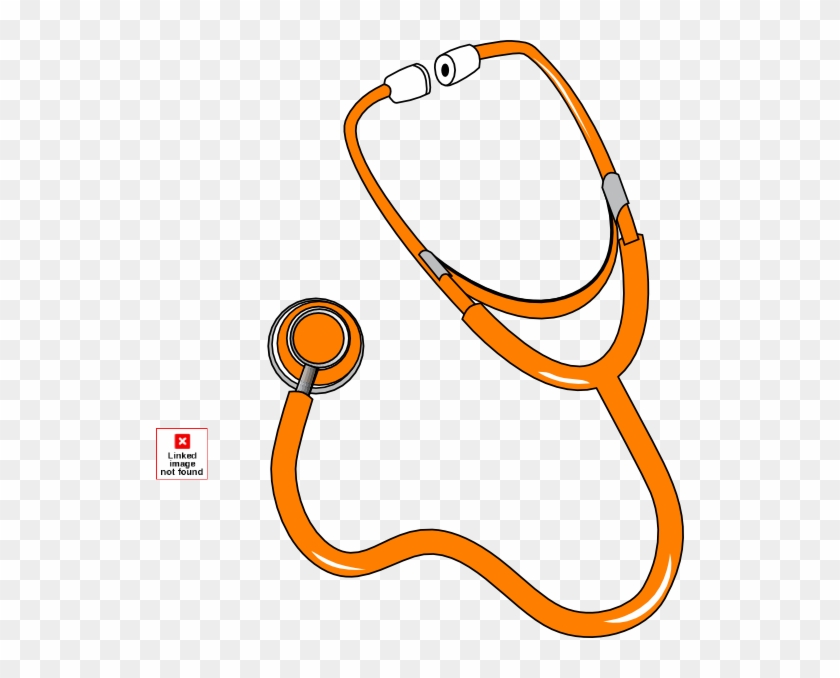 Orange Stethoscope By Pep Clip Art - Stethoscope Clip Art - Png Download #555882