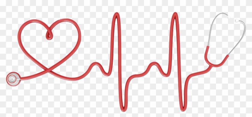 Stethoscope Heart Electrocardiography Nursing Clip - Heart Stethoscope - Png Download
