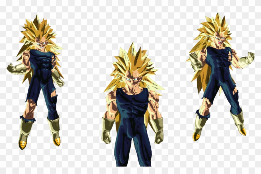 Super Saiyan 3 Majin Vegeta , Png Download Clipart #556275