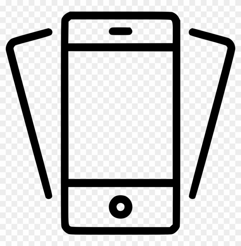 Tilt Phone Smartphone Mobile Device Iphone Svg Png - Mobile Device Icon Png Clipart