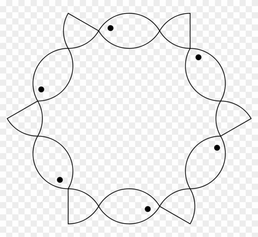 How To Set Use 6 Fish Hexagon Svg Vector Clipart