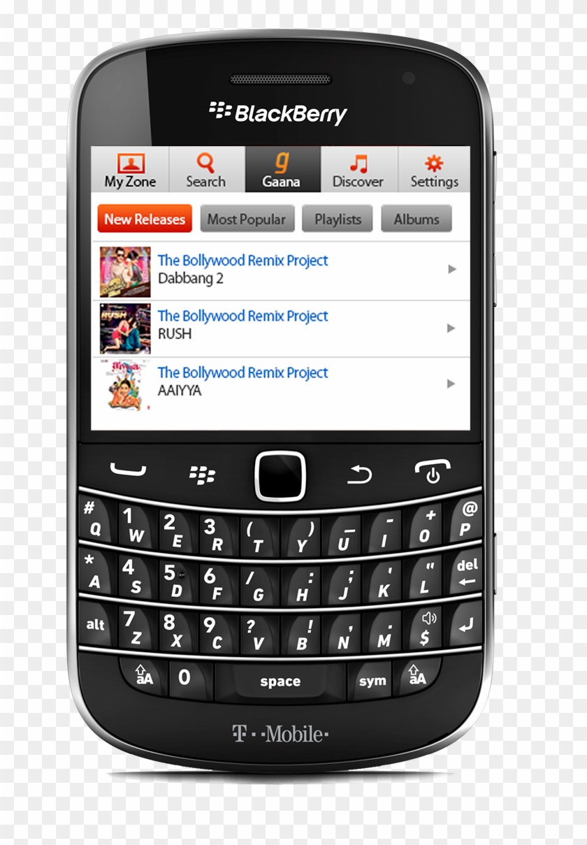 Gaana Goes Mobile - Blackberry Qwerty Keypad Phones Clipart #557012