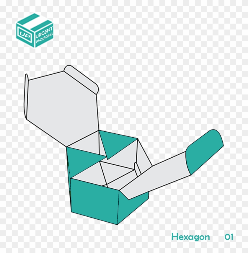 Custom Printed Hexagon Boxes - Stairs Clipart #557080