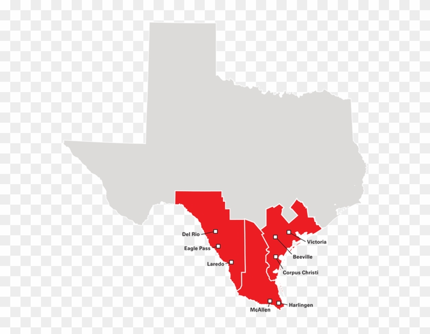 Find A Homebuilder - South Texas Map Png Clipart #557269