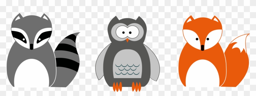 This Free Icons Png Design Of Raccoon Owl And Fox Clipart