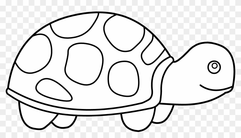 Vector Black And White Sea Turtle Clipart Free - Black And White Clipart Of Tortoise - Png Download #557617