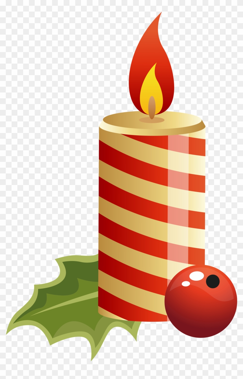 Vela De Natal Desenho Clipart #557862