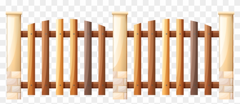 Wooden Gate Gate Clip Art - Png Download