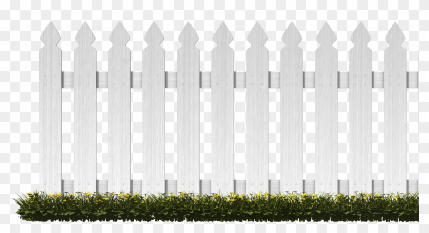 White Picket Fence - White Picket Fence Png Clipart