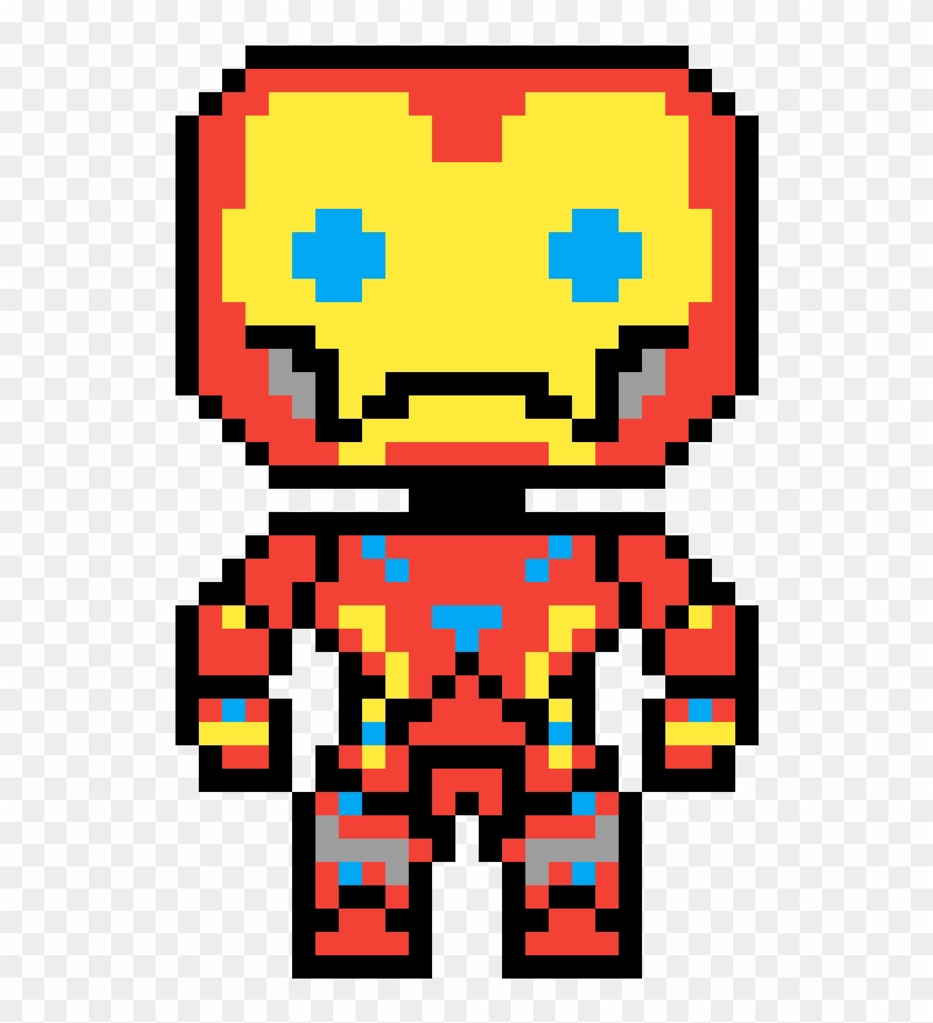 Iron Man 8 Bit - Cartoon Clipart