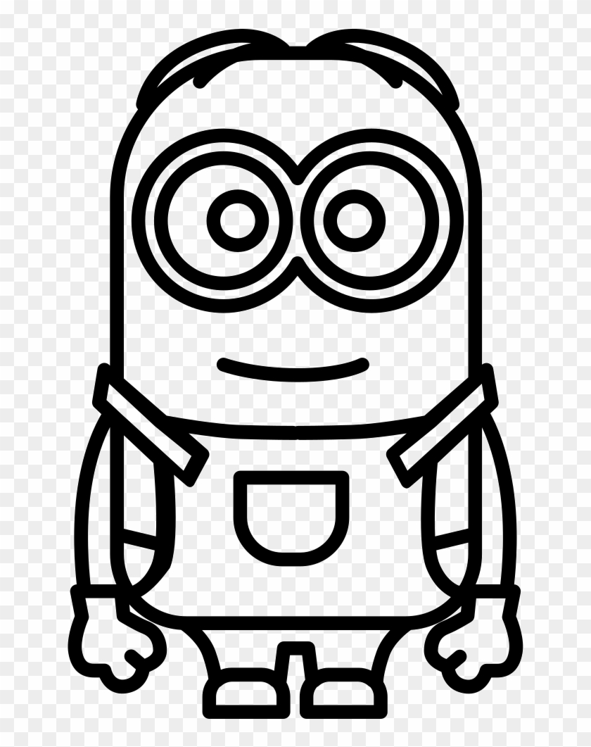 Collection Of Free Download On Ubisafe Minions - Minions Line Art Png Clipart #558221