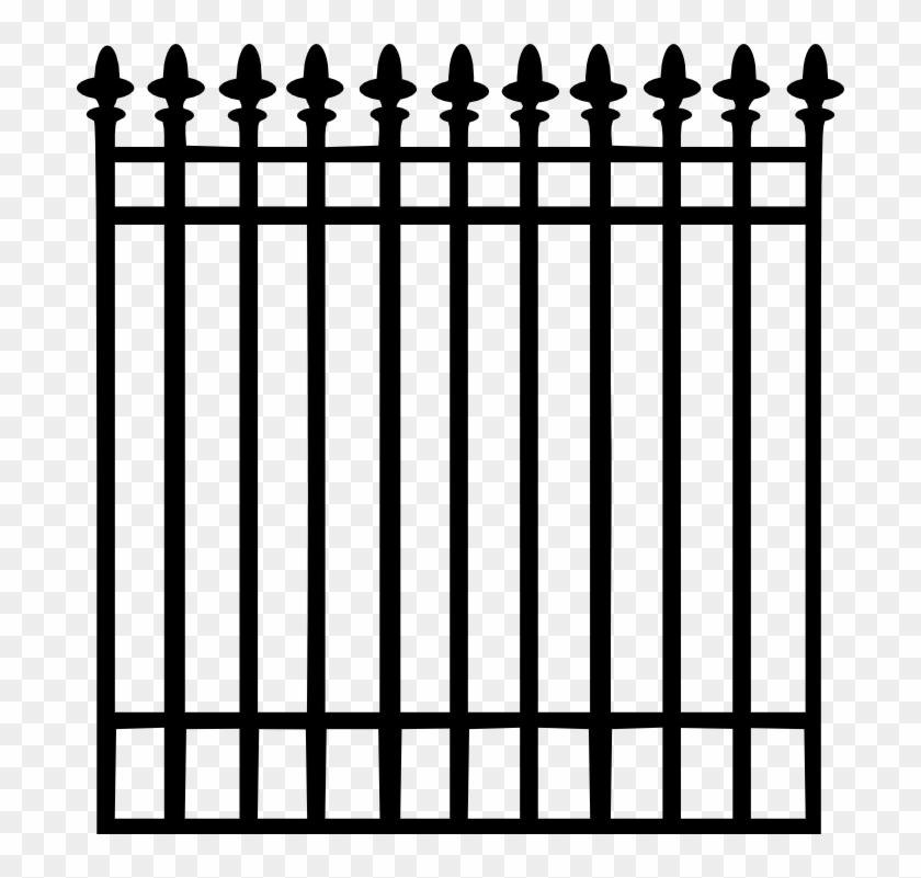 700 X 721 7 - Wrought Iron Fence Png Clipart #558501