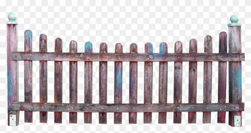 Fence Garden Clip Art - Cartoon Old Fence - Png Download #558636