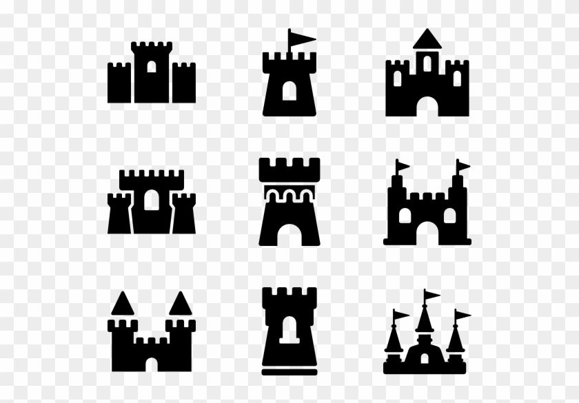 Castles - Castle Vector Icon Clipart #558666
