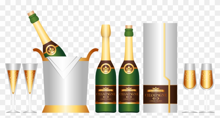 This Free Icons Png Design Of Champagne Set Clipart #558812