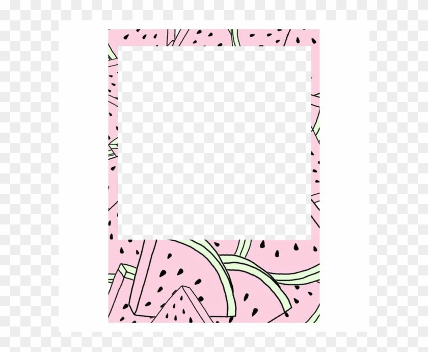 Watermelon Polaroid Frame // Watermelowwwwnnnn 🍉 - Polaroid Film Tumblr Transparent Clipart