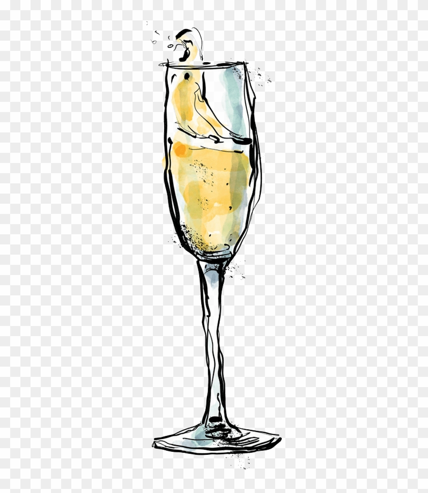 Champagne - Champagne Stemware Clipart #559088