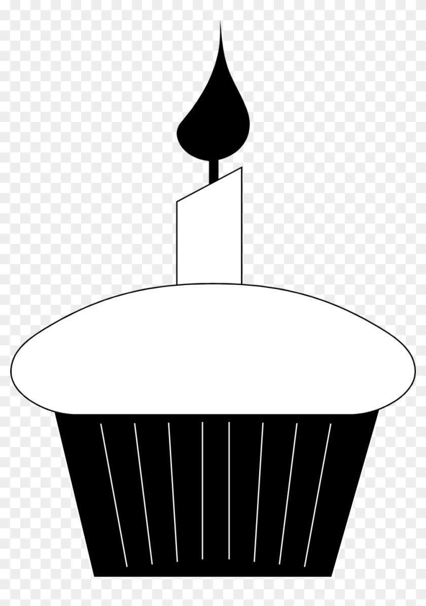 Candle Clipart Black And White - Birthday Candle Clipart Black And White - Png Download