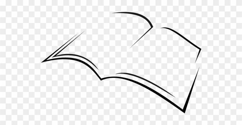 Open Book - Line Art Clipart