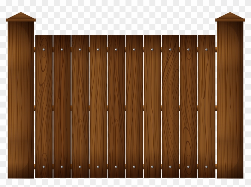 Vector Download Picket Fence Wood Clip Art Picture - Cartoon Wooden Fence Png Transparent Png