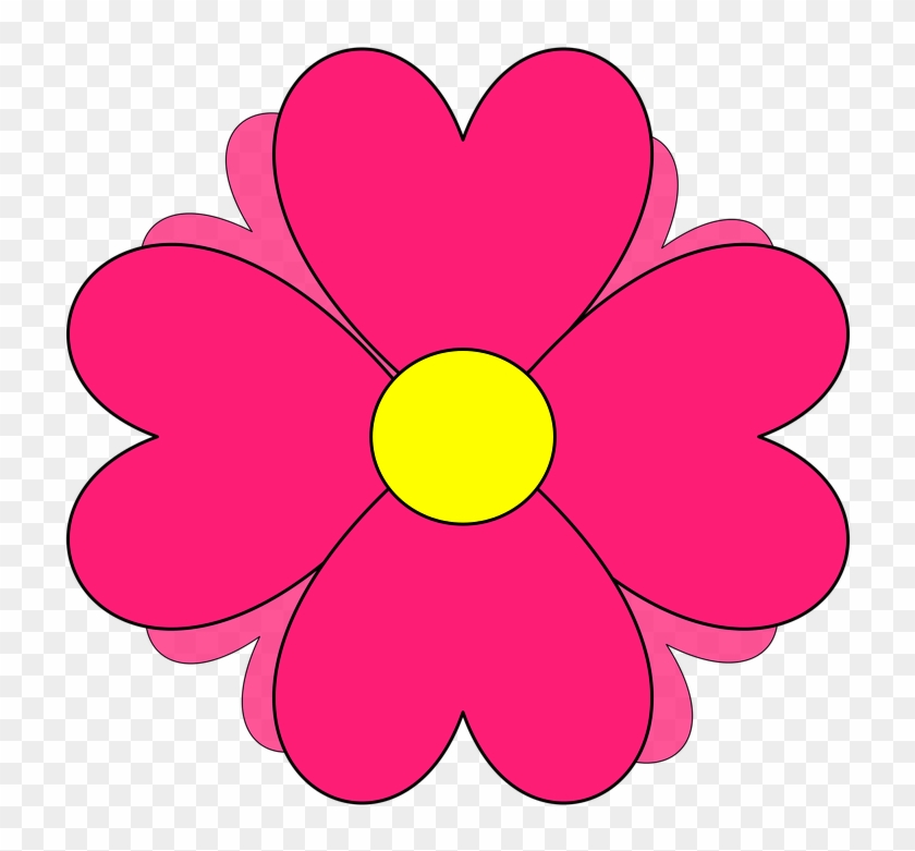 Dibujo De Flores Png - Flor Rosa Png Desenho Clipart #559494