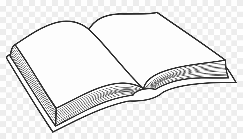 Book Clip Art - Simple Open Book Drawing - Png Download