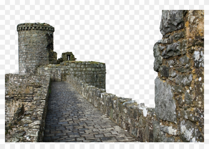 Japanese Castle - Castle Wall Walk Clipart