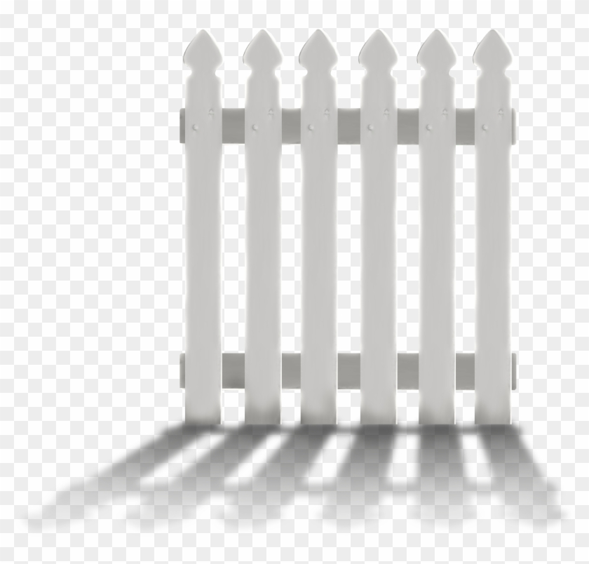 Fence With Shadow Png Clipart - Fence Transparent Png