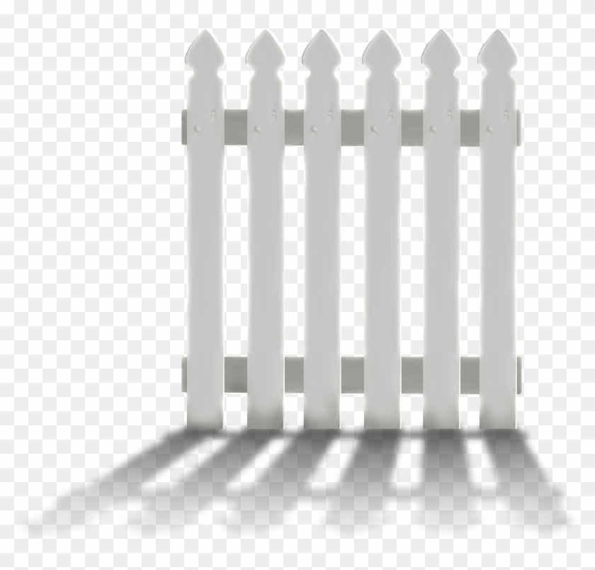 Fence With Shadow Png Clipart - Fence Transparent Png #559754