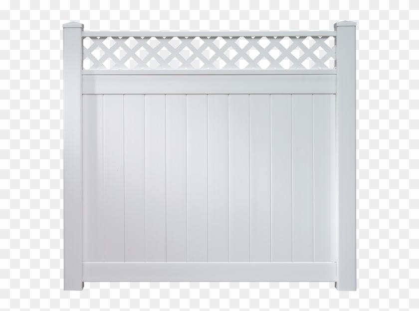 Vinyl Privacy W/ Lattice Fencing - Gate Clipart #559782