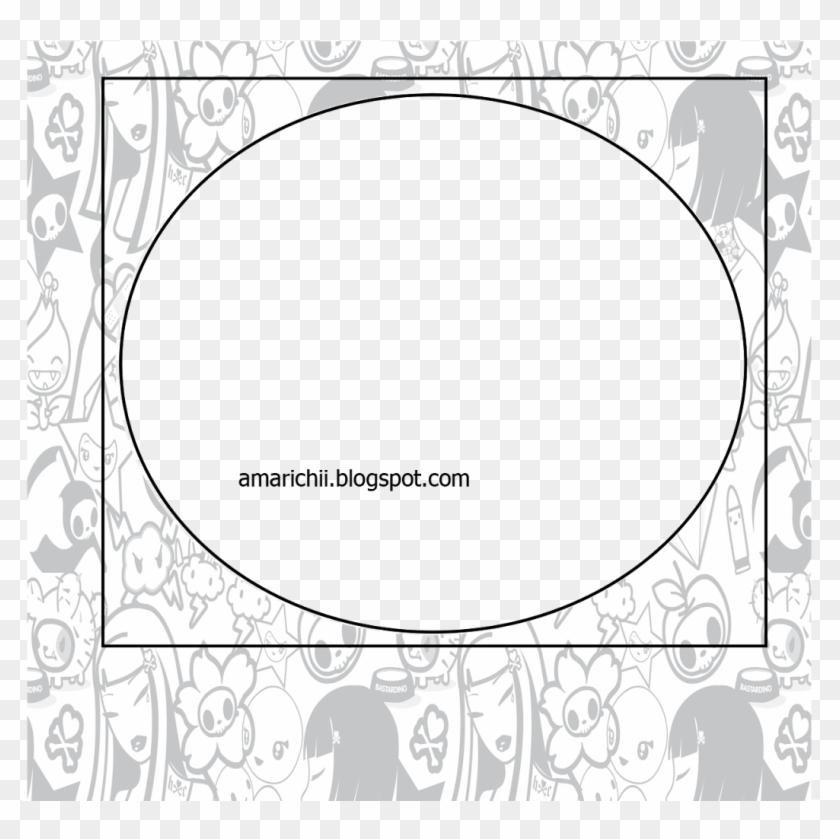 "my 5 Kawaii Pixel Polaroid Frame" ヽ ﾉ - Circle Clipart