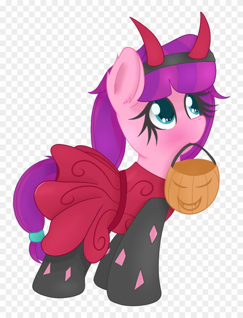 Zlight, Clothes, Costume, Devil Horns, Female, Filly, - Cartoon Clipart
