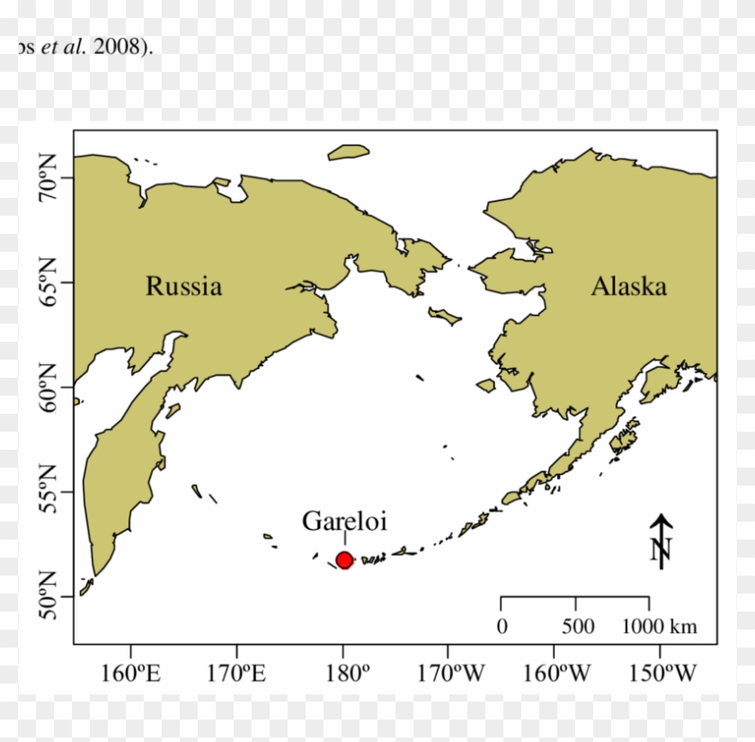 Location Of Gareloi Island, Alaska Along The Aleutian - Aleutian Islands Locations Clipart