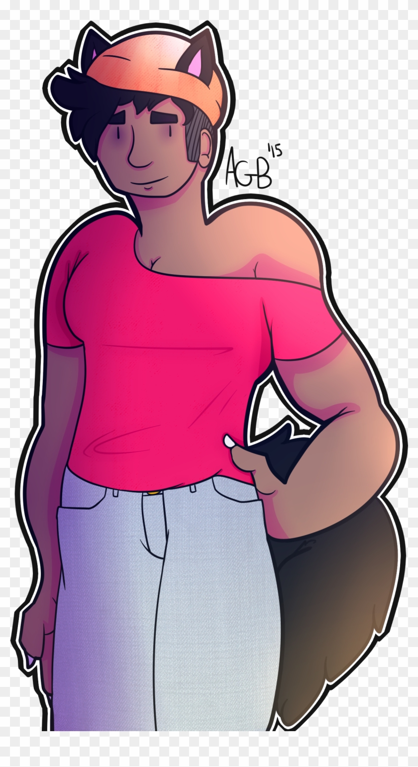 Sasha, The Cat Girl - Cartoon Clipart