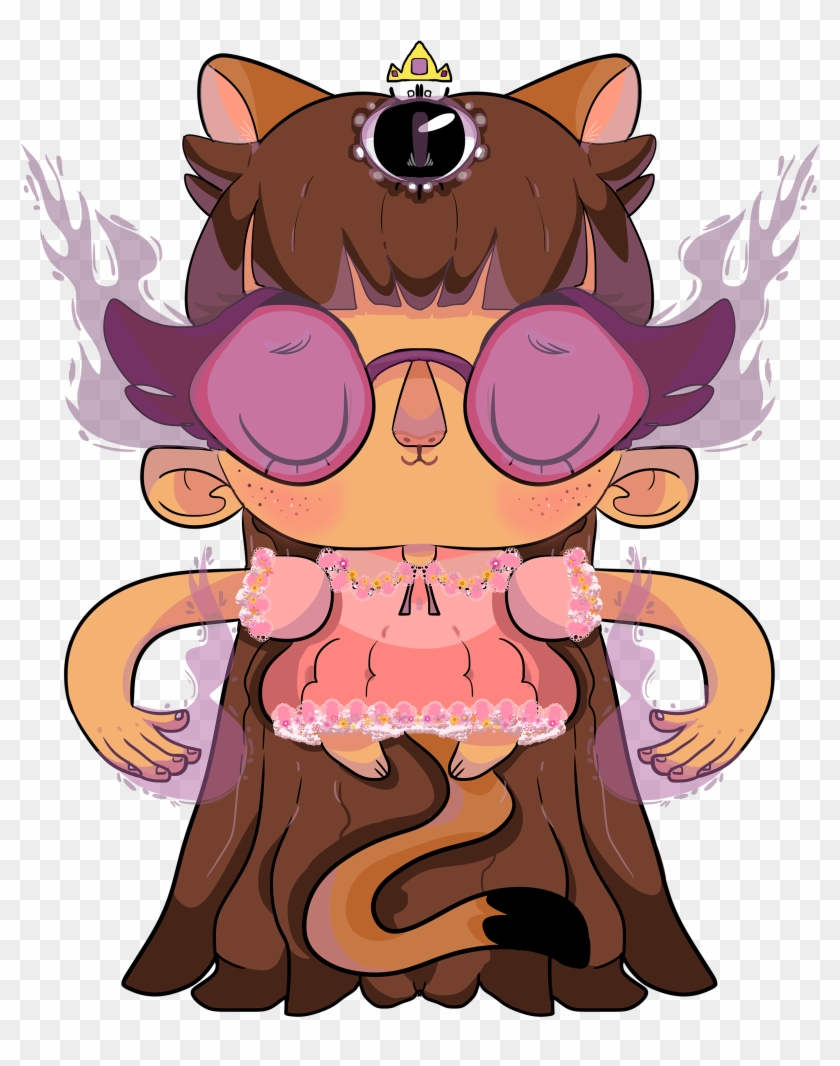 Cat-y The Physic Cat Girl Who Helps Others In Need - Cartoon Clipart