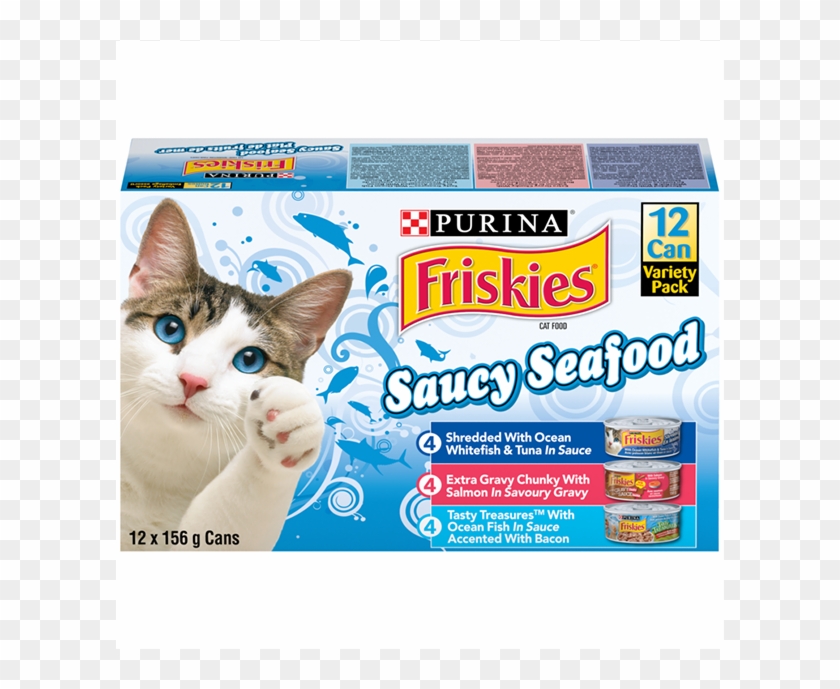 Friskies Wet Cat Tasty Saucy Seafood Variety Pack - Friskies Clipart