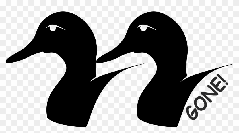 Duck Face Silhouette Clipart